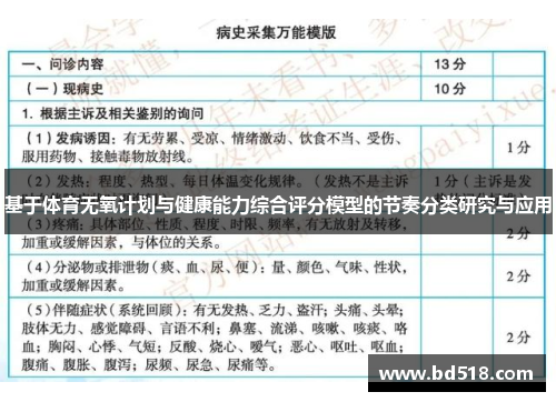 基于体育无氧计划与健康能力综合评分模型的节奏分类研究与应用